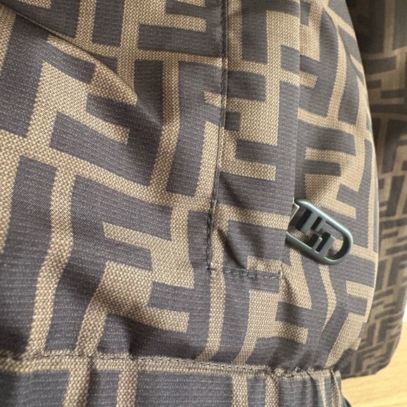 Fendi Monogram Jacket in Brown and Black - Picture 4 of 9